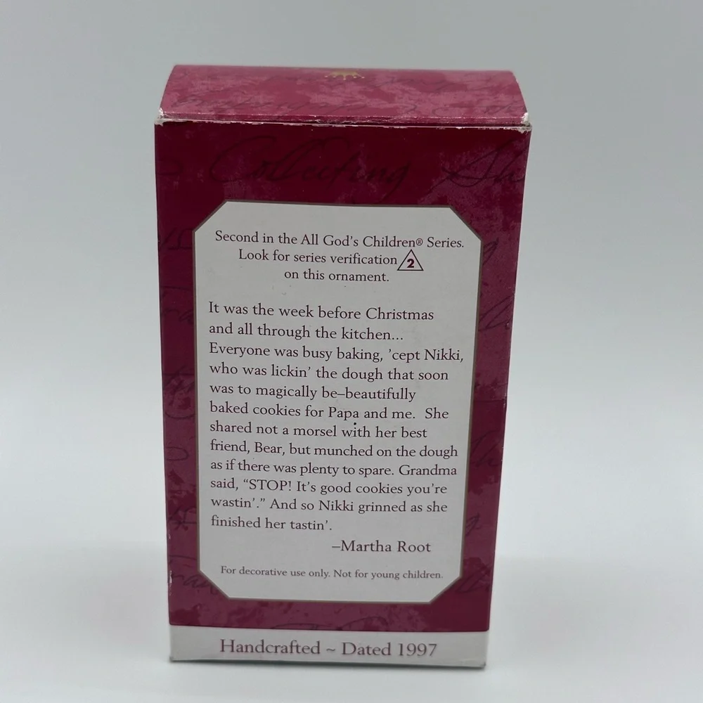 Hallmark Keepsake Ornament Nikki All God's Children - Collector's Series 1997